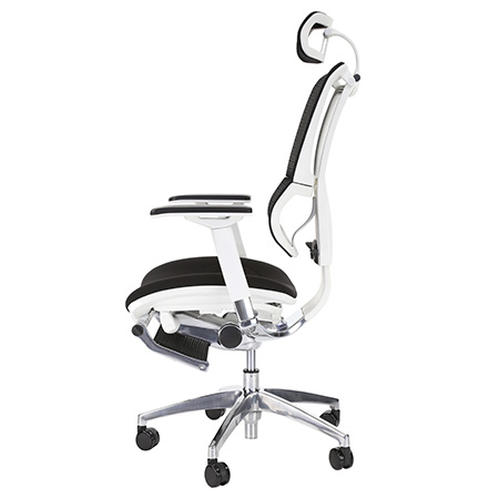 IOO executive fit office chair with legrest left side view