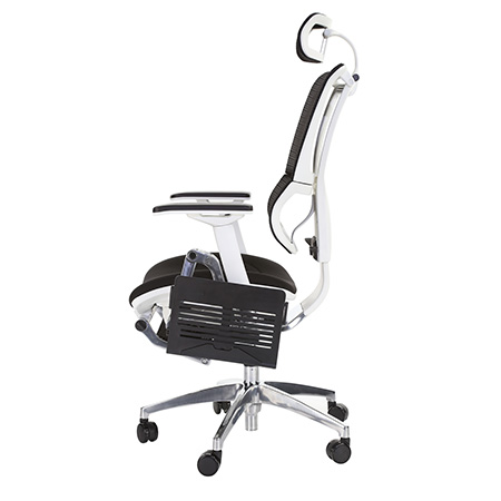 IOO executive fit office chair with laptop holder left side view