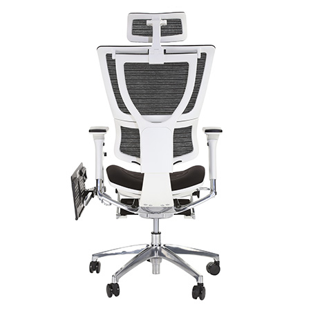 IOO executive fit office chair with laptop holder rear view