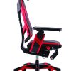 Genidia ergonomic esports chair red side view