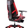 Genidia ergonomic gaming chair back side view red