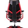 Genidia ergonomic gaming chair red rear view