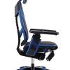 Right side view of Genidia ergonomic esports chair in blue
