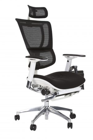 I)) FIT High Back ergonomic chair with leg-rest and laptop holder