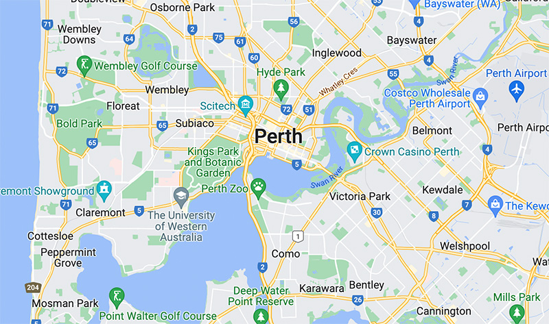 Perth Map 